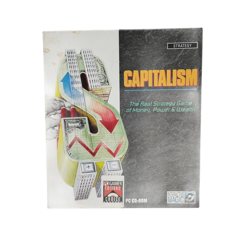 Vintage Interactive Magic Capitalism PC Game (1995 Big Box Edition) PC Software